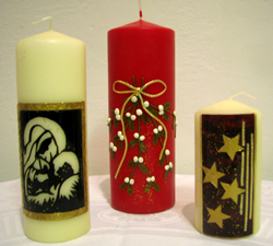 Maria Luig: Kerzen
am 1. Weihnachtsmarkt
abseits vom Mainstream
im R2 2008